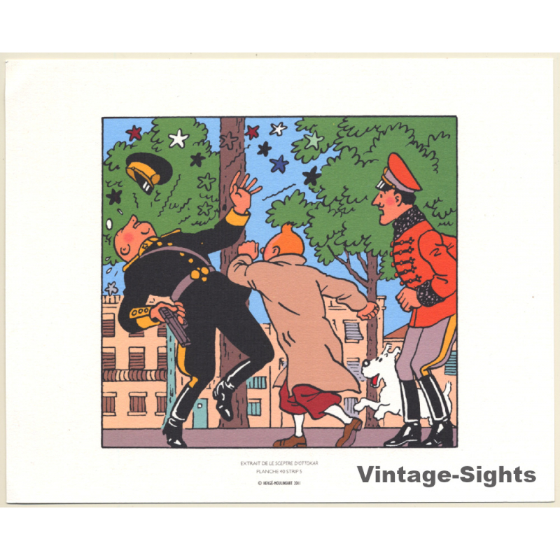 Tintin: Le Sceptre D'Ottokar *2 (Lithography Hergé Moulinsart 2011)