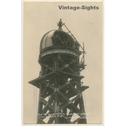Mount Wilson / USA: Top Of Observatory Tower / 150 Feet High (Vintage RPPC ~1900s/1910s)