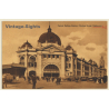 Melbourne: Central Railway Station, Flinders Street (Vintage PC ~1910s/1920s)