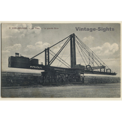 Zeebrugge: Le Titan - La Grande Grue (Vintage PC 1916)