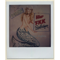 Sylt: Fisch Gosh - FKK Brötchen (Vintage Polaroid SX-70 1980s)