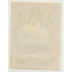 Factory & Birds (Vintage Chromo Litho Label ~1910/1920s)