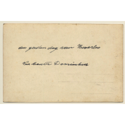 Beverlo / Belgium: Soldiers Drinking Beer In Café / WW1 (Vintage RPPC ~1910s)