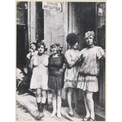 Prostitutes Making A Medical Visit / Service Antiseptic ~1900s (Press Reprint Photo)