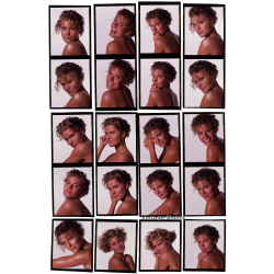 Blonde Female Fashion Portraits: Hairstyle - Blue Eyes (69 Diapositives WOLFGANG KLEIN 1980s)