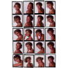 Blonde Female Fashion Portraits: Hairstyle - Blue Eyes (69 Diapositives WOLFGANG KLEIN 1980s)
