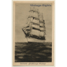 Schulschiff Großherzogin Elisabeth / Sailing Ship (Vintage PC 1920s/1930s)