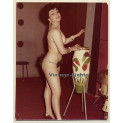 Semi Nude Erotic Dancers With Conga / Striptease (Vintage Photo 1961)