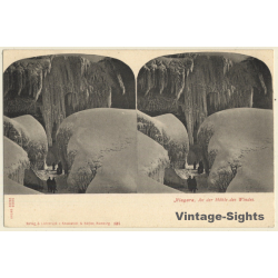 Niagara: An Der Höhle Des Windes / Cave Of The Winds (Vintage Stereo PC 1900s)