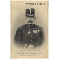 Charles Scoliksen: Kaiser Franz Josef Oberstinhaber Infanterie-Regimentes N°1 (Vintage PC)