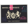 Hotel De France - Wien (Vienna) / Austria (Vintage Luggage Label)