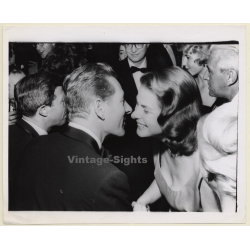 Ingrid Bergman & Danny Kaye At Gala (Vintage Press Photo 1950s)