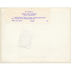 Ingrid Bergman & Security Guard At Set Of Cactus Flower (Vintage Press Photo 1969)