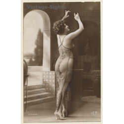 Jean Agélou / Paris: French Nude In Transparent Costume*2 (Vintage RPPC 1910s)