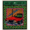 Vintage Jet Set Fashion Label Sticker / Decal  - Car (Switzerland  1980s)