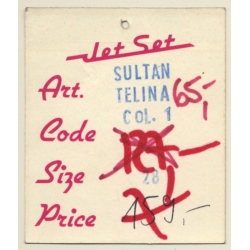 Vintage Jet Set Fashion Label Sticker / Decal  - Car (Switzerland  1980s)