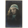 F.Manger - Cologne: Stunning Portrait Of Girl (Vintage Hand Tinted RPPC 1908)