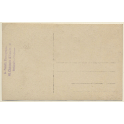 Portrait Of 3 Siblings - 2 Sisters & Brother (Vintage RPPC 1910s)