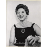 Ingrid Bergman In An Infectiously Happy Mood (Vintage Press Photo ~1960s)