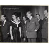 Roberto Rosselini, Ingrid Bergman, Maurice Lehmann, Favre Le Bret  (Vintage Press Photo 1950s)