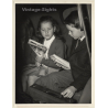 Ingrid Bergmans' Twins: Isabella & Isotta Rosselini In Car (Vintage Press Photo 1959)