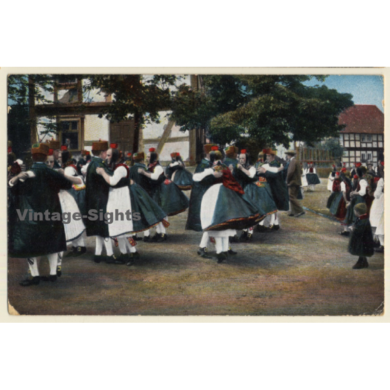 Gruss Aus Hessen - Schwälmertanz *1 / Traditional Costume (Vintage PC 1909)