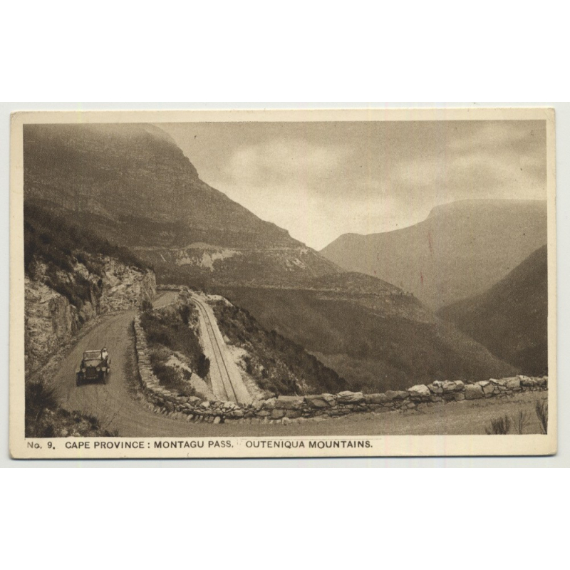 Cape Province / South Africa: Montagu Pass / Outeniga (Vintage Photo PC B/W)