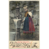 H.Schreiber: Hessische Volkstrachten / Traditional Costume (Vintage PC 1905)