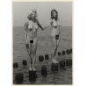 2 Natural Nude Females On Baltic Sea Shore (Vintage Photo GDR ~1980s)