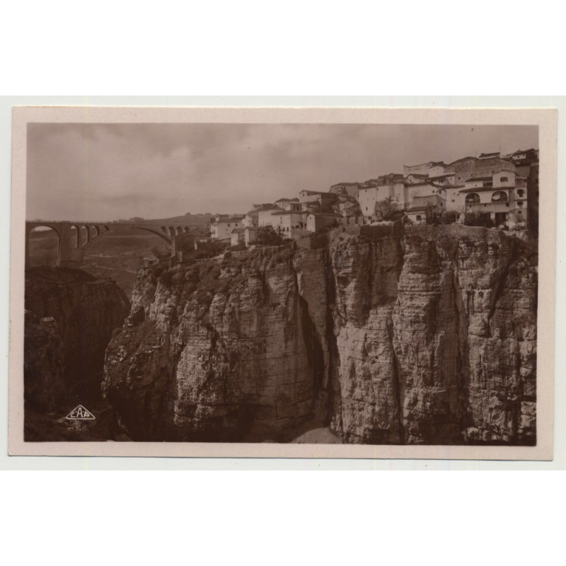 Algier / Constantine: Le Quartiers des Tanneurs et le Rhummel (Vintage Photo PC B/W C.A.P.)