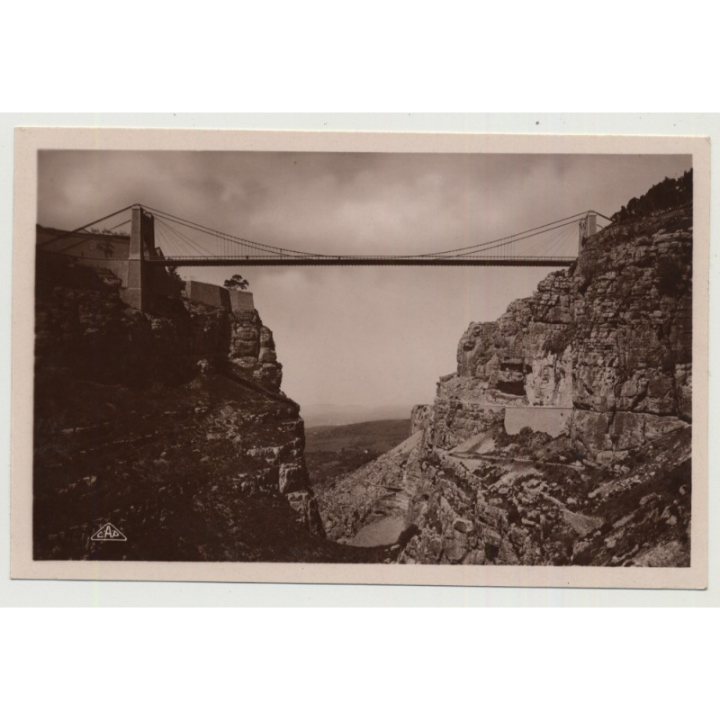 Algier / Constantine: Passerelle Sidi M'Cid Haut (Vintage Photo PC B/W C.A.P.)