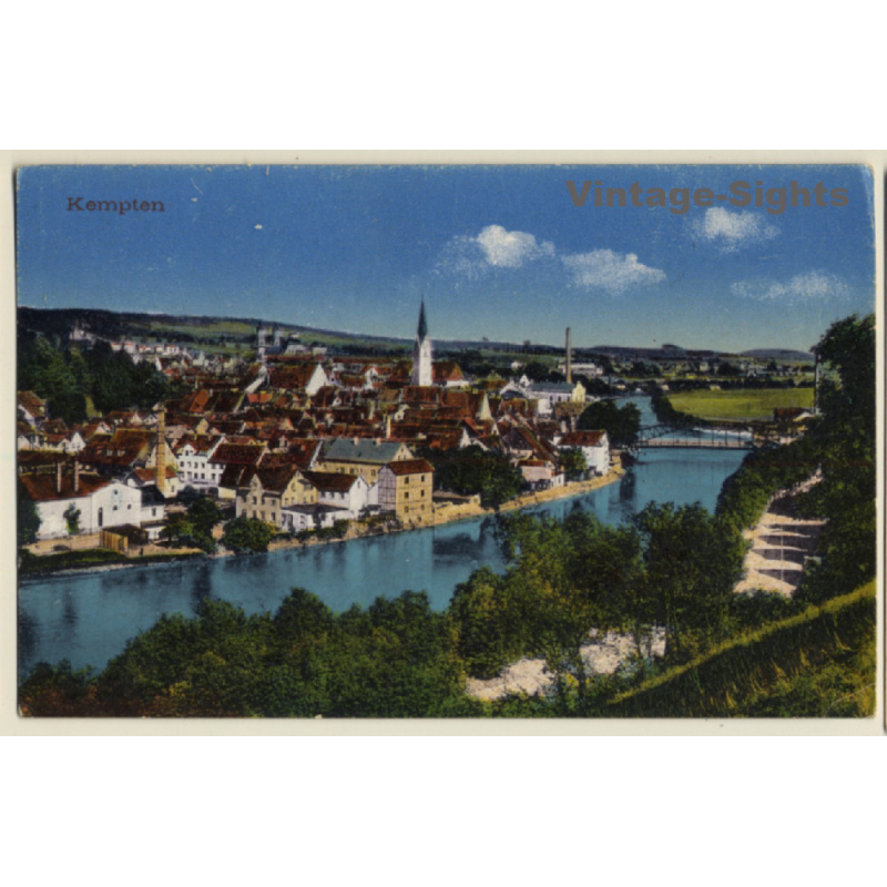 Kempten - Allgäu / Germany: Stadt Panorama (Vintage PC ~1920s) Kempten - Allgäu / Germany: Stadt Panorama (Vintage PC ~1920s)