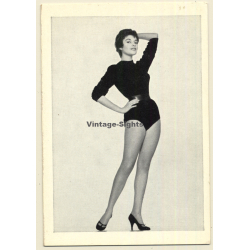 Pin-up Girl *4 / Black Body - Wasp Waists (Vintage Trading Card ~1950s)