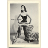 Pin-up Girl *5 / Bodice - Ear Chair (Vintage Trading Card ~1950s)