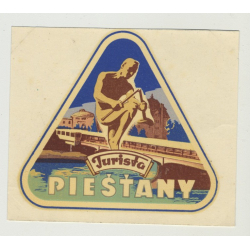 Turista Piestany / Slovakia (Vintage Rollover Luggage Label)