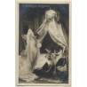 Henri Courselles-Dumont: Le Lion Amoureux - Salon 1905 / Nude Art (Vintage RPPC)