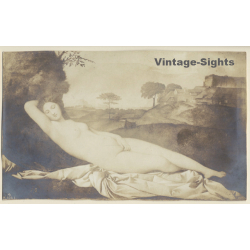 AL Aristophot K 104 I: Erotic Painting / Nude Art (Vintage RPPC 1900s)