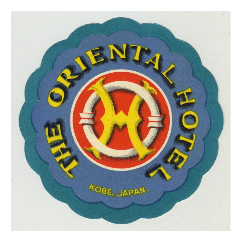 The Oriental Hotel - Kobe / Japan (Vintage Luggage Label)