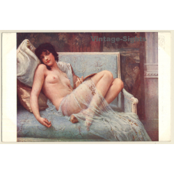 G. Seignac: Indolence - Salon De Paris / Nude Art (Vintage PC ~1910s/1920s)