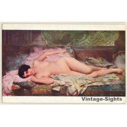 Léon Comerre: Fleur D'Andalousie - Salon De Paris / Nude Art (Vintage PC ~1910s/1920s)