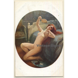 E. Tabary: Le Pendentif - Salon De Paris / Nude Art (Vintage PC ~1910s/1920s)