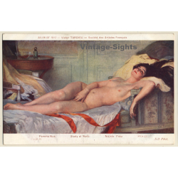 Victor Tardieu: Femme Nue - Salon De Paris 1913 / Nude Art (Vintage PC)