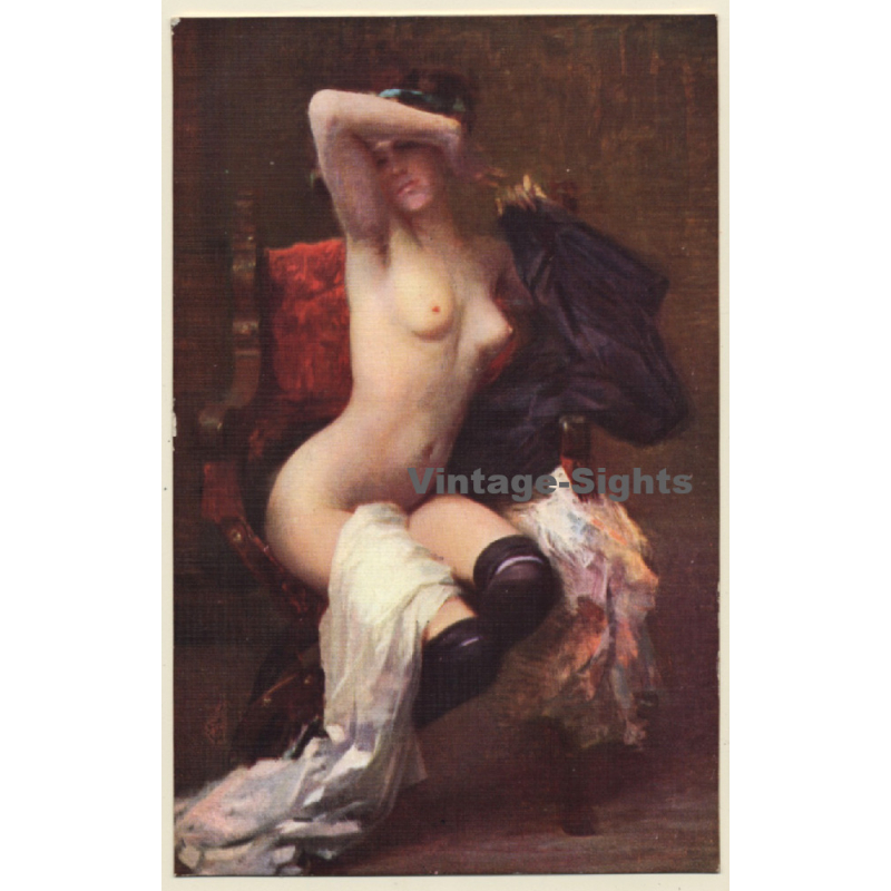 Galleli: Première Pose - Salon De Paris 1912 / Nude Art (Vintage PC)