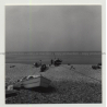76790 Étretat: Old Fishing Boats At Beach - Jawls (Vintage Photo B/W 1963)