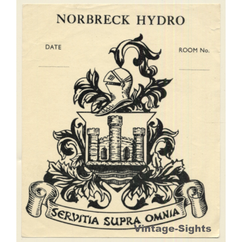 Blackpool / UK: Norbreck Hydro Hotel (Vintage Luggage Label)