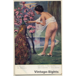 O. Petters: Deux Coquettes / Erotic Art (Vintage Artist PC ~1910s/1920s)