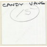 Erotic Model Candy Vaughan Undresses*10 / Bra - Standing (Vintage Contact Sheet Photo 1972)