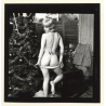 Erotic Model Candy Vaughan Undresses*14 / Rear View: Butt (Vintage Contact Sheet Photo 1972)