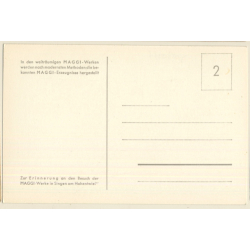 Singen Hohentwiel / Konstanz: Luftaufnahme Maggi Werke (Vintage RPPC 1950s)