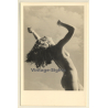 Natural Blonde Nude Beauty On Beach *2 (Vintage RPPC ~1940s/1950s)